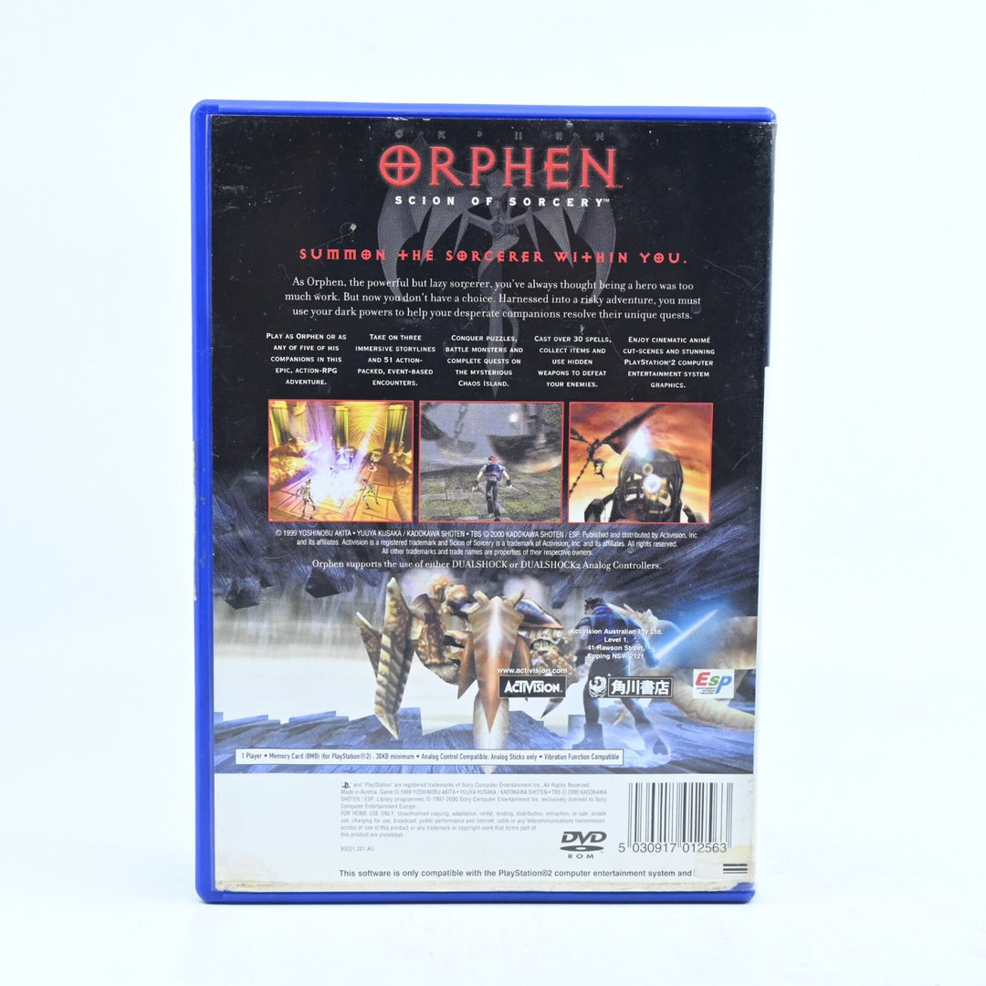 Orphen: Scion of Sorcery - Sony Playstation 2 / PS2 Game - No Manual - PAL