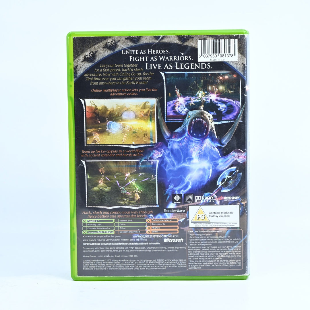 Gauntlet: Seven Sorrows - Original Xbox Game - No Manual - PAL