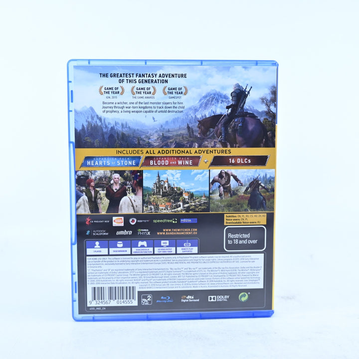 The Witcher 3: Wild Hunt - Game of the Year Edition - PS4 Game - MINT DISC!
