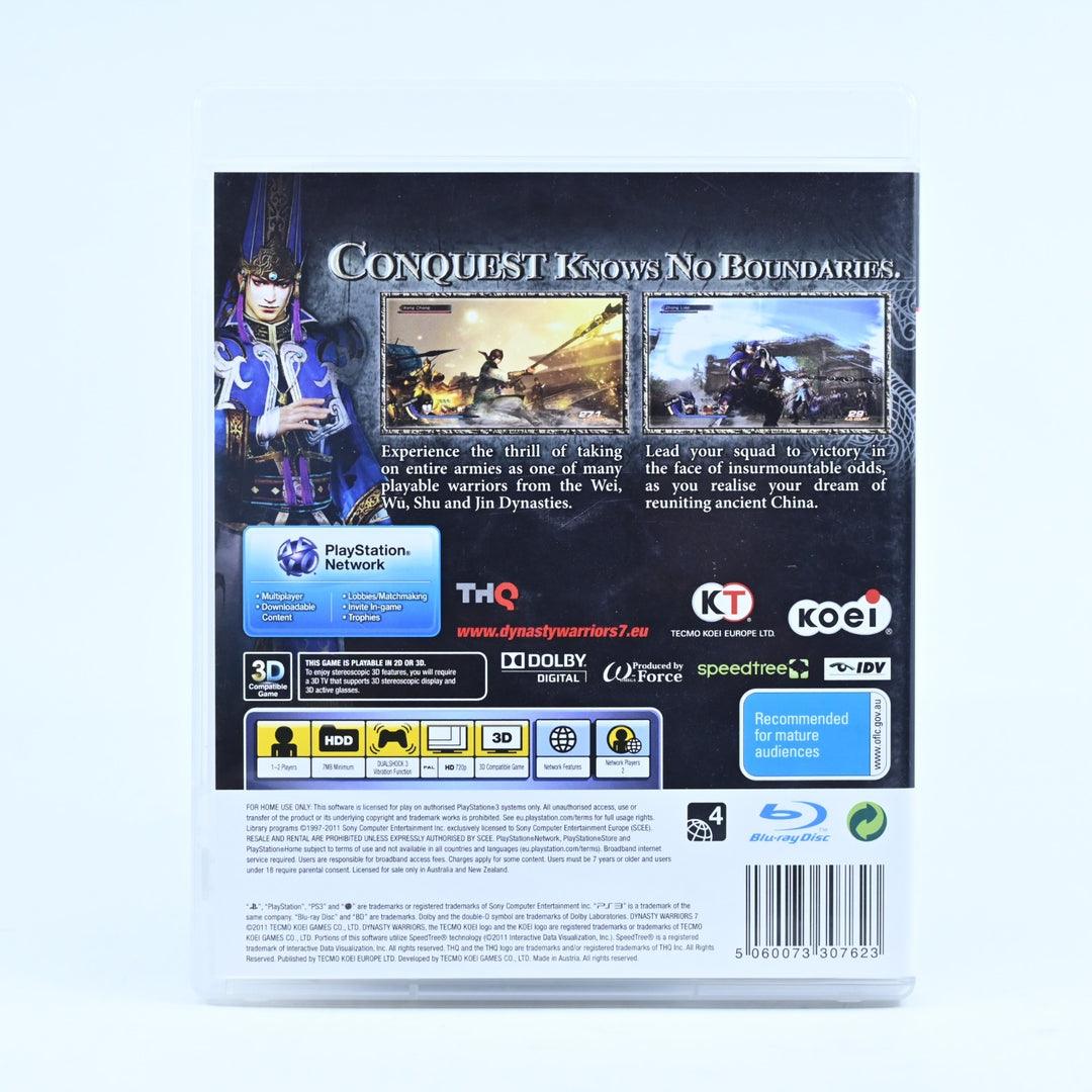 Dynasty Warriors 7 - Sony Playstation 3 / PS3 Game + Manual - FREE POST!