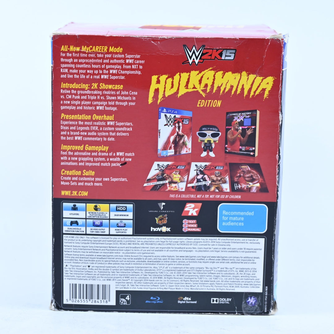 WWE 2K15 Hulkamania Edition - Sony Playstation 4 / PS4 Game - MINT DISC!