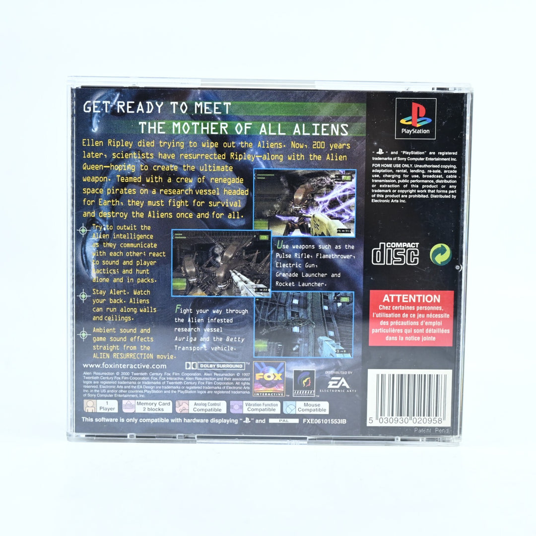 Alien Resurrection - Sony Playstation 1 / PS1 Game + Manual - PAL - MINT DISC!