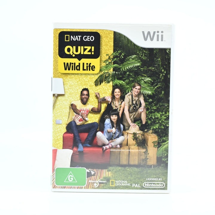 Nat Geo Quiz! Wild Life - Nintendo Wii Game + Manual - PAL - FREE POST!