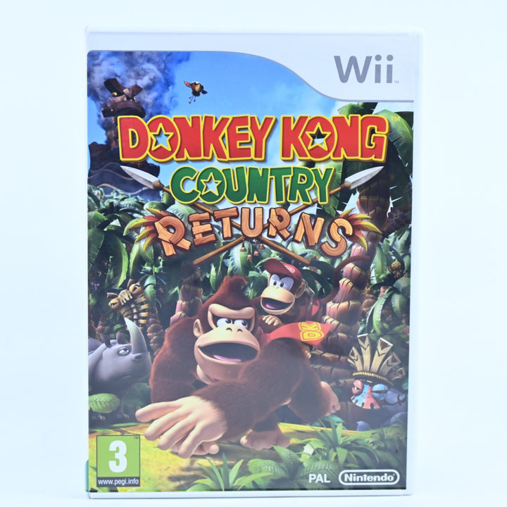 Donkey Kong Country Returns - Nintendo Wii Game + Manual - PAL - MINT DISC!