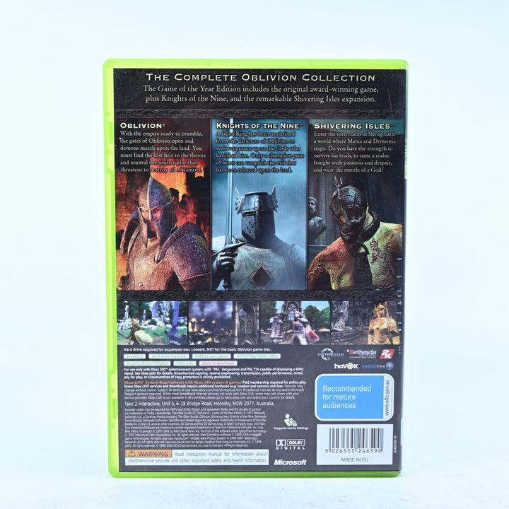 The Elder Scrolls IV: Oblivion - GOTY Edition - Xbox 360 Game + Manual - PAL