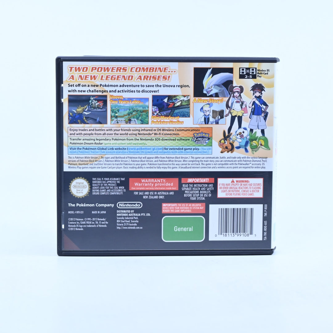 Pokemon White 2 - Nintendo DS Game - AUS PAL + Manual - FREE POST!