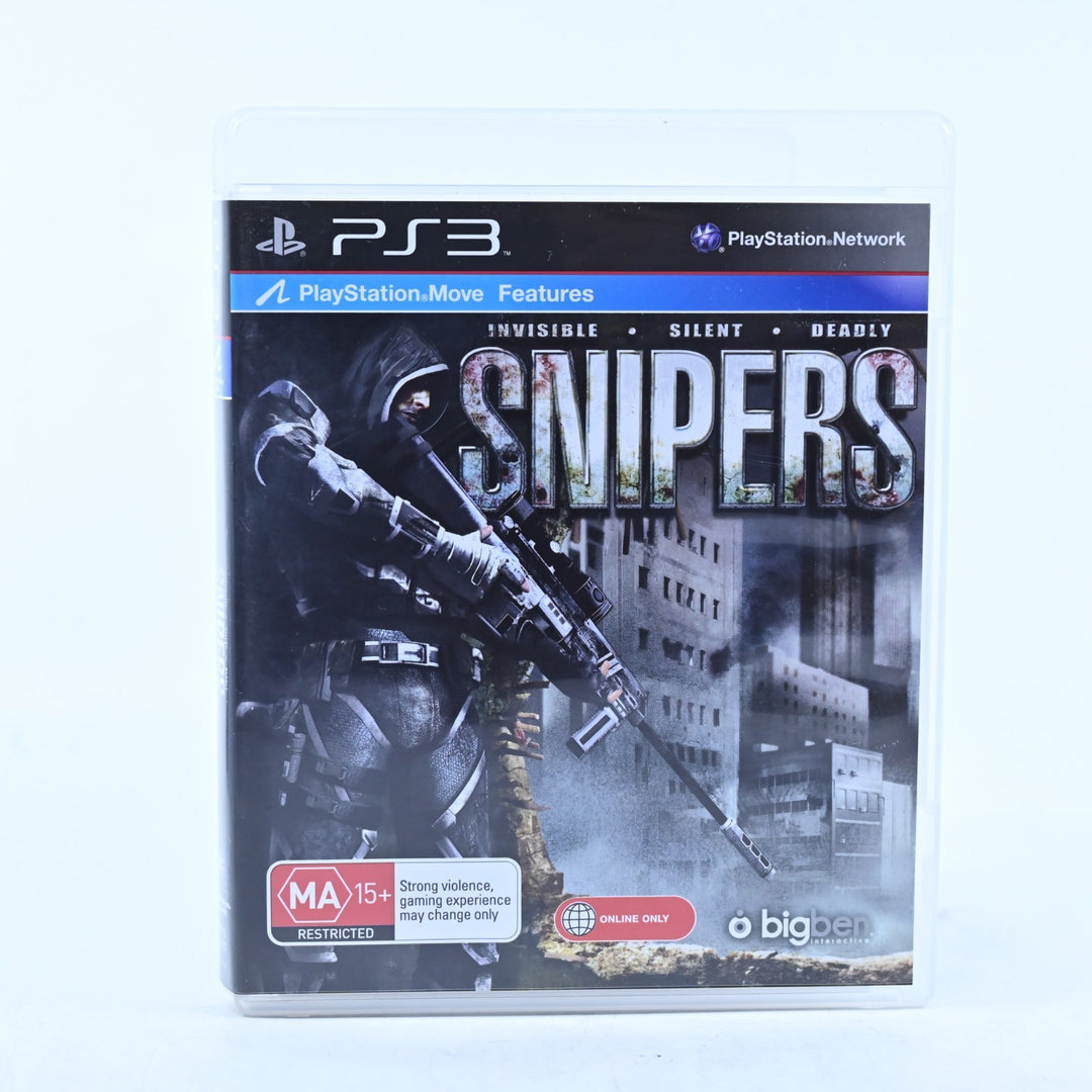 Snipers: Invisible Silent Deadly - Sony Playstation 3 / PS3 Game + Manual