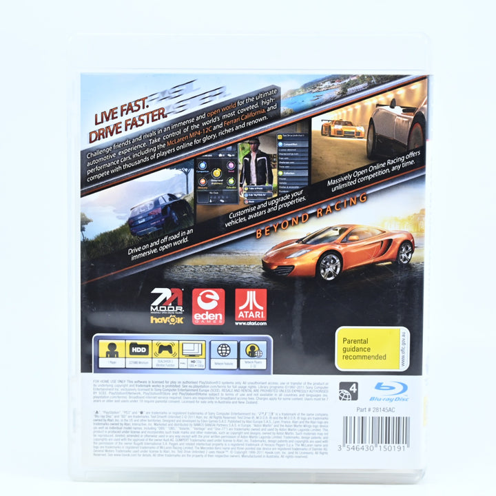 Test Drive Unlimited 2 - Sony Playstation 3 / PS3 Game + Manual - FREE POST!