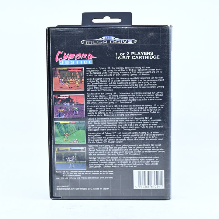 Cyborg Justice - Sega Mega Drive Game - No Manual - PAL - FREE POST!