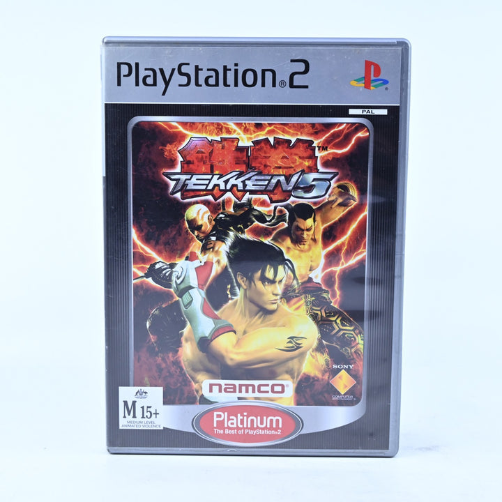 Tekken 5 - Sony Playstation 2 / PS2 Game + Manual - PAL - MINT DISC!