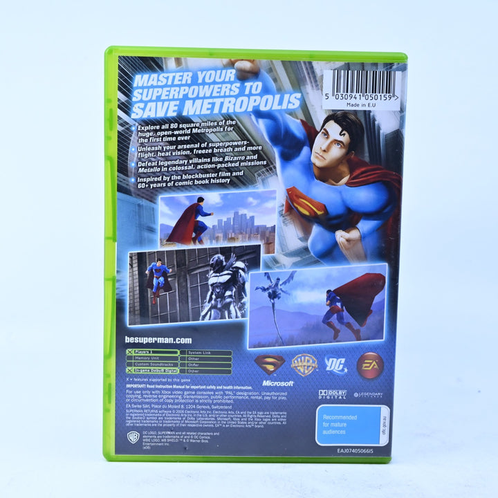 Superman Returns - Original Xbox Game + Manual - PAL - MINT DISC!