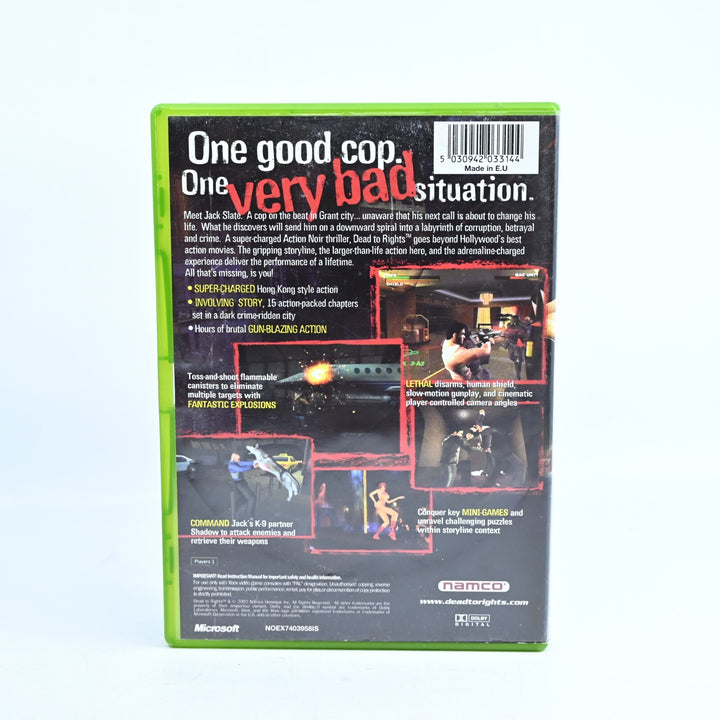 Dead to Rights - Original Xbox Game + Manual - PAL - MINT DISC!