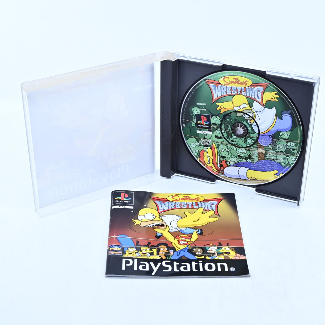 The Simpsons Wrestling - Sony Playstation 1 / PS1 Game + Manual - PAL