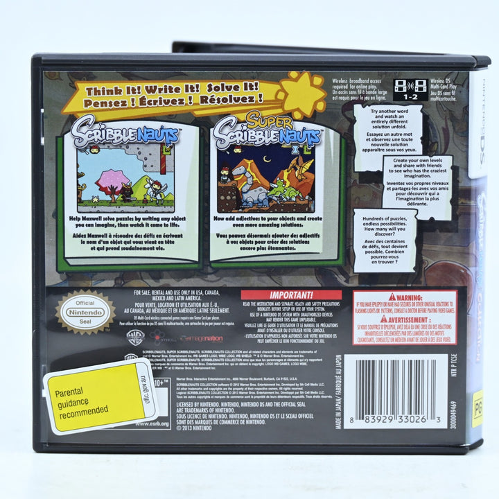 Scribblenauts Collection - Nintendo DS Game - PAL + Manual - FREE POST!