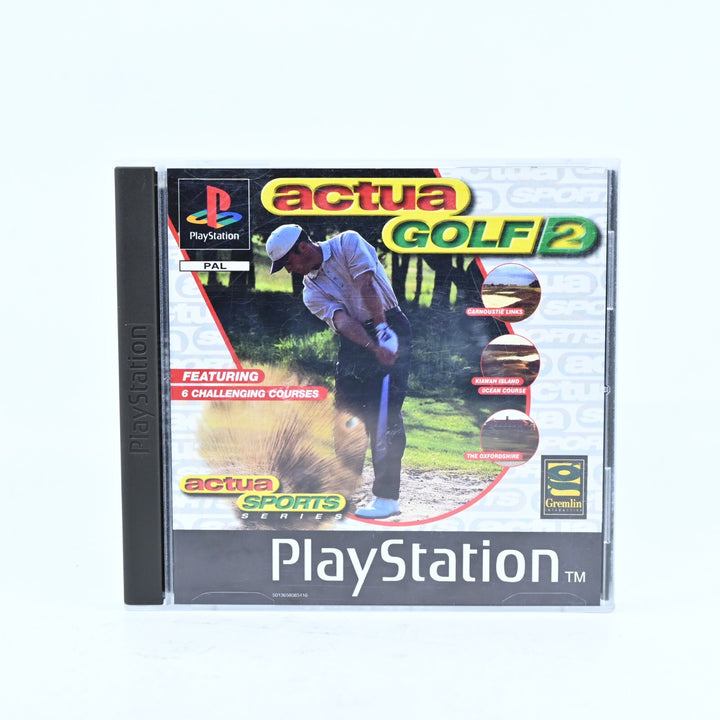 Actua Golf 2 - Sony Playstation 1 / PS1 Game + Manual PAL - MINT DISC