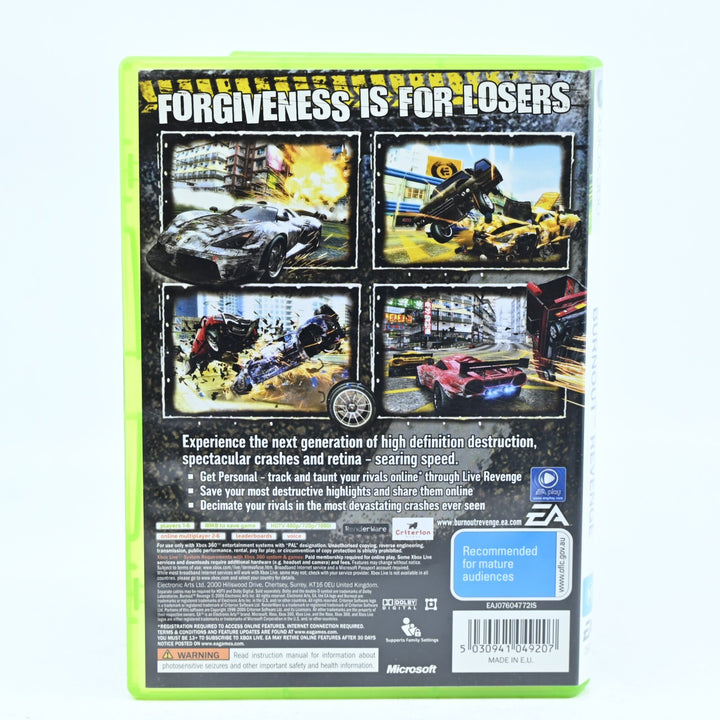 Burnout Revenge - Xbox 360 Game + Manual - PAL