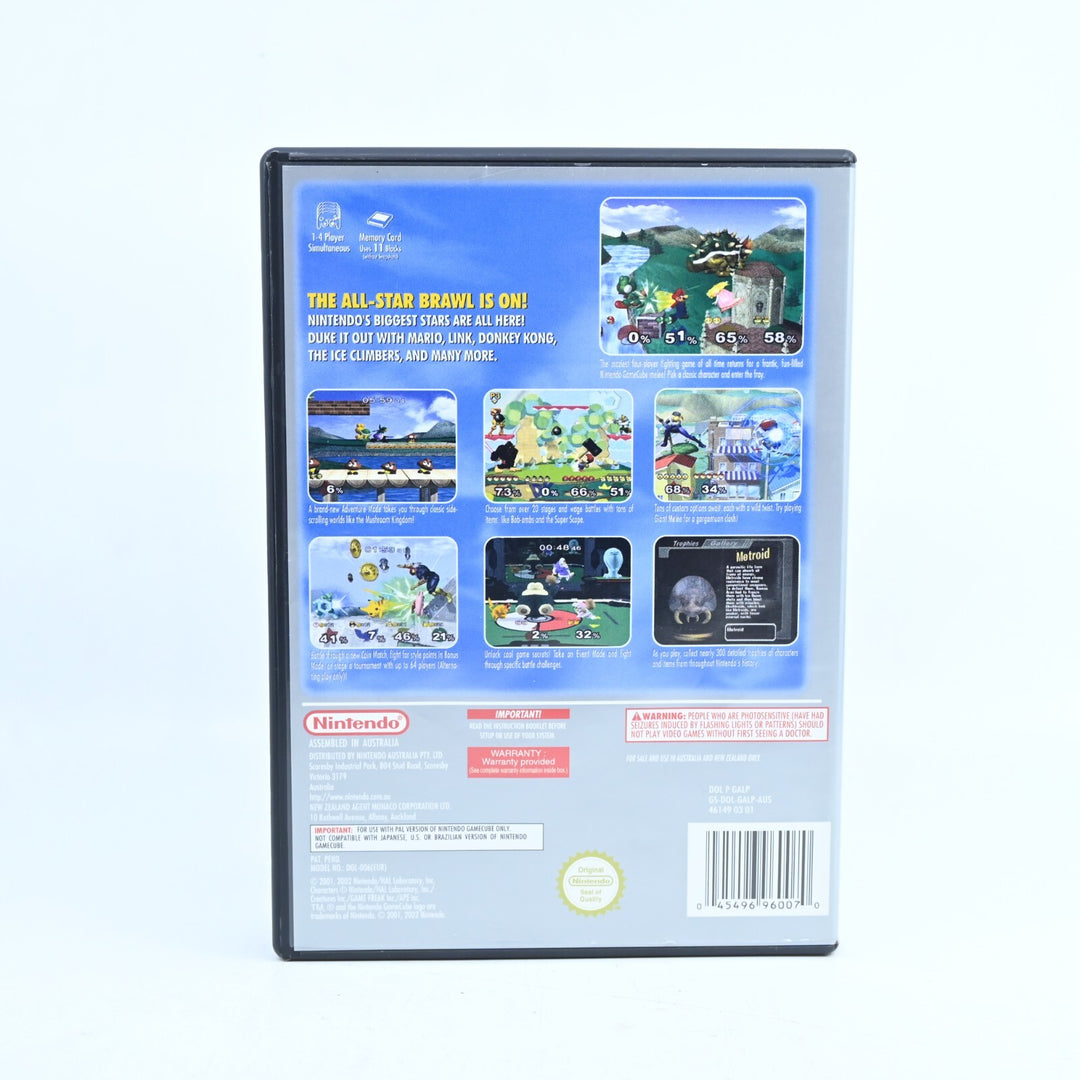 Super Smash Bros. Melee - Nintendo Gamecube Game + Manual - PAL - FREE POST!