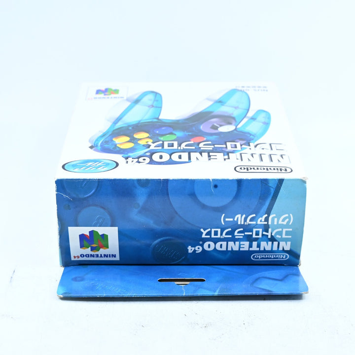 N64 Clear Blue Controller Japanese NUS-005 Boxed - N64 / Nintendo 64 Accessory