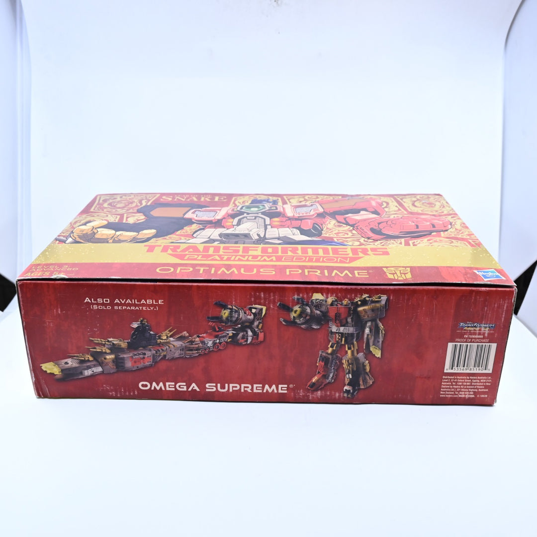 SEALED! Optimus Prime - Year of the Snake - Platinum Edition - Transformers Toy
