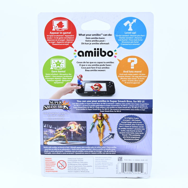 SEALED! Samus Amiibo No. 7 - Super Smash Bros. - Toy - FREE POST!