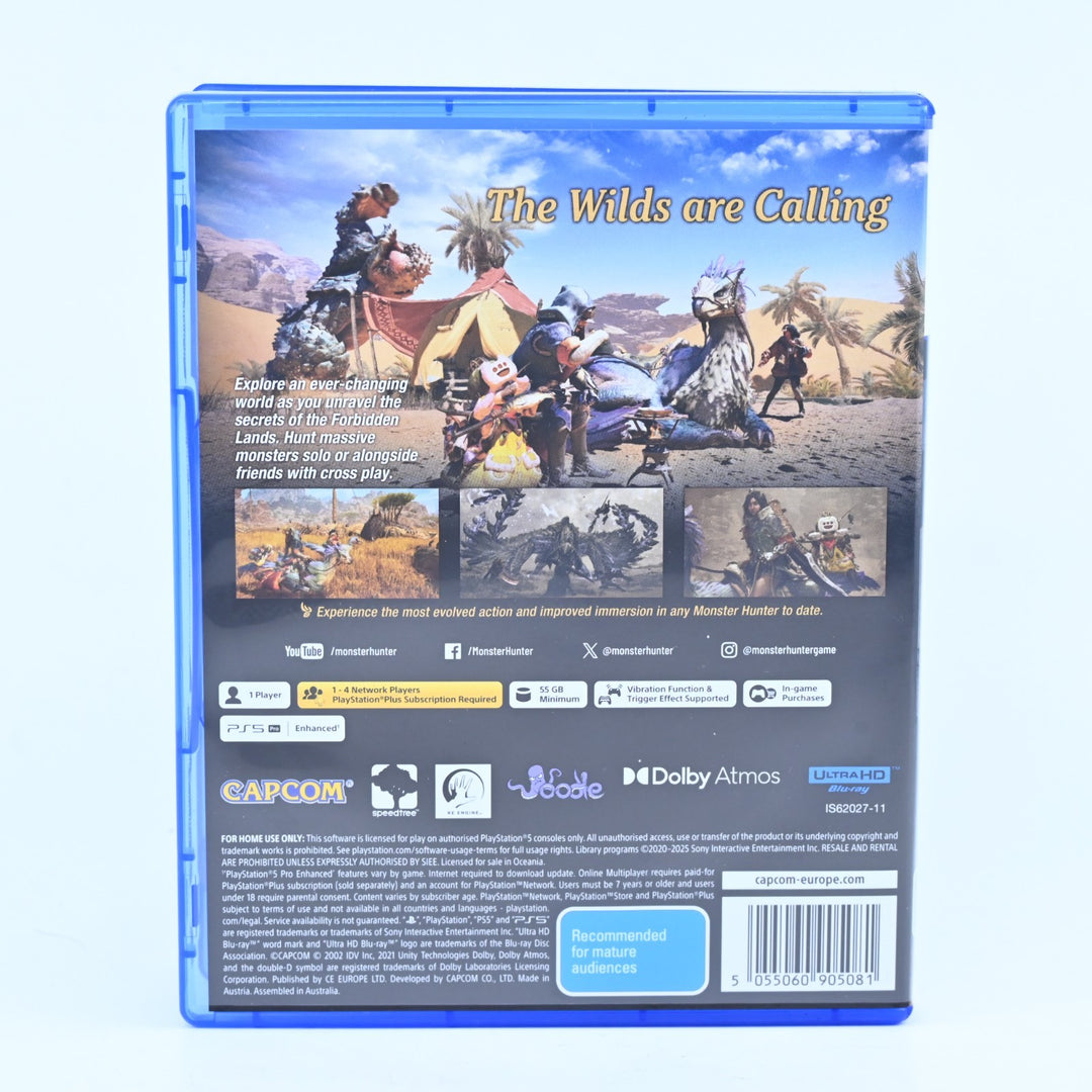 Monster Hunter Wilds - Sony Playstation 5 / PS5 Game - FREE POST!