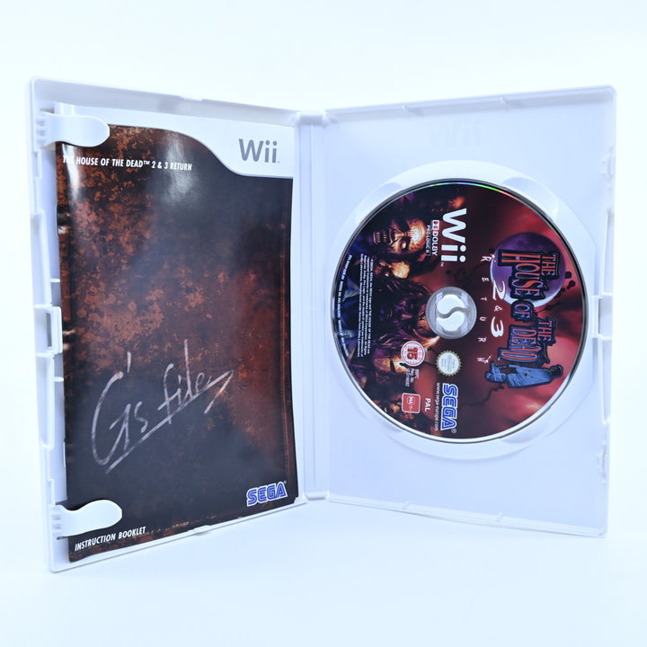 House of the Dead 2 & 3 Return - Nintendo Wii Game + Manual - PAL - MINT DISC!