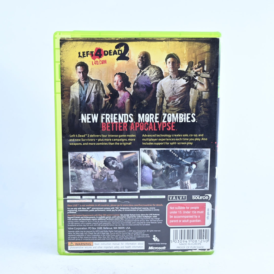 Left 4 Dead 2 - Xbox 360 Game + Manual - PAL - FREE POST!