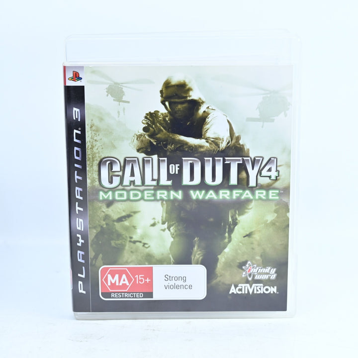 Call of Duty 4: Modern Warfare - Sony Playstation 3 / PS3 Game + Manual
