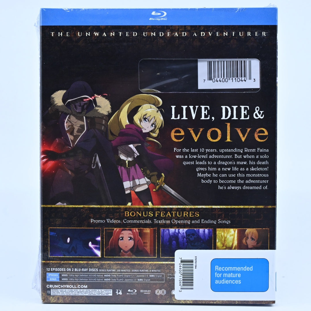 SEALED! The Unwanted Undead Adventurer - Region A/B - Anime Bluray