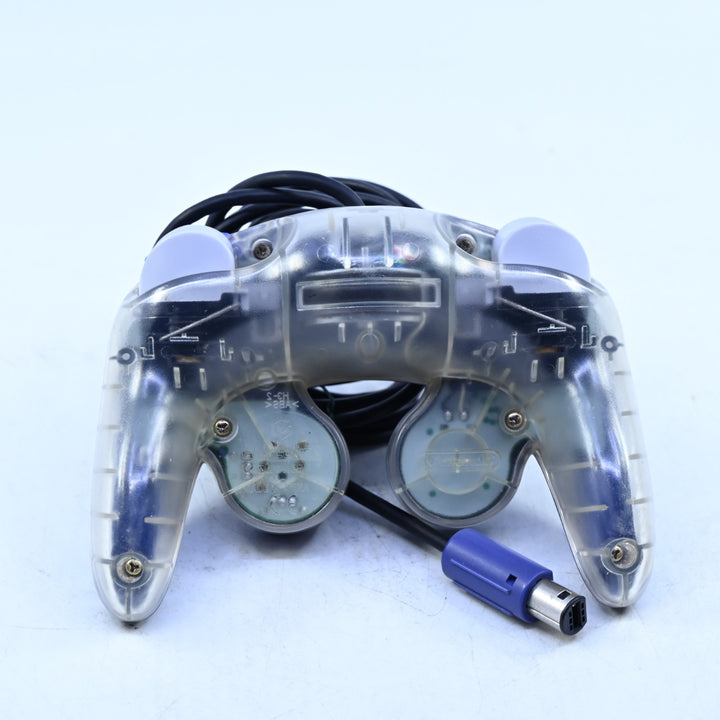 Official Indigo Purple / Clear Boxed Gamecube Controller - Gamecube Accessory