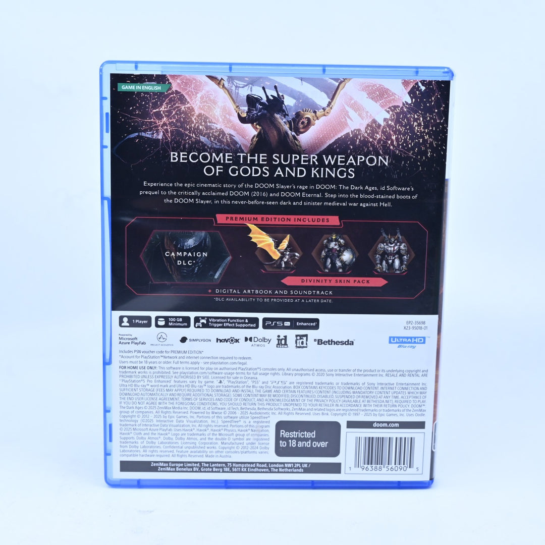 Doom: The Dark Ages - Premium Edition - Sony Playstation 5 / PS5 Game