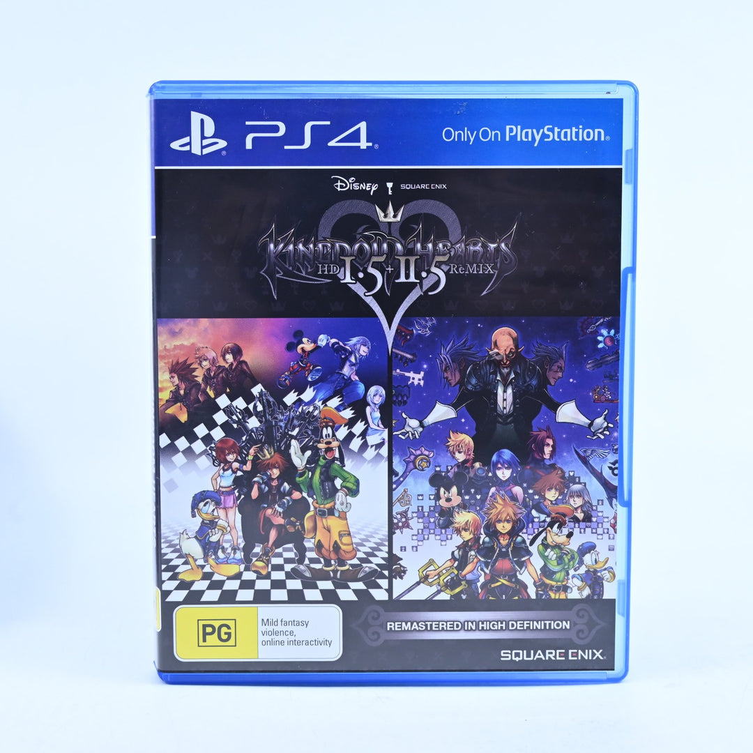 Kingdom Hearts HD 1.5 + 2.5 Remix - Sony Playstation 4 / PS4 Game - MINT DISC!