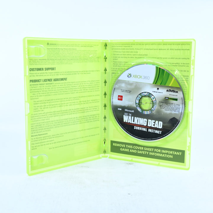The Walking Dead Survival Instinct - Xbox 360 Game + Manual - PAL - MINT DISC!
