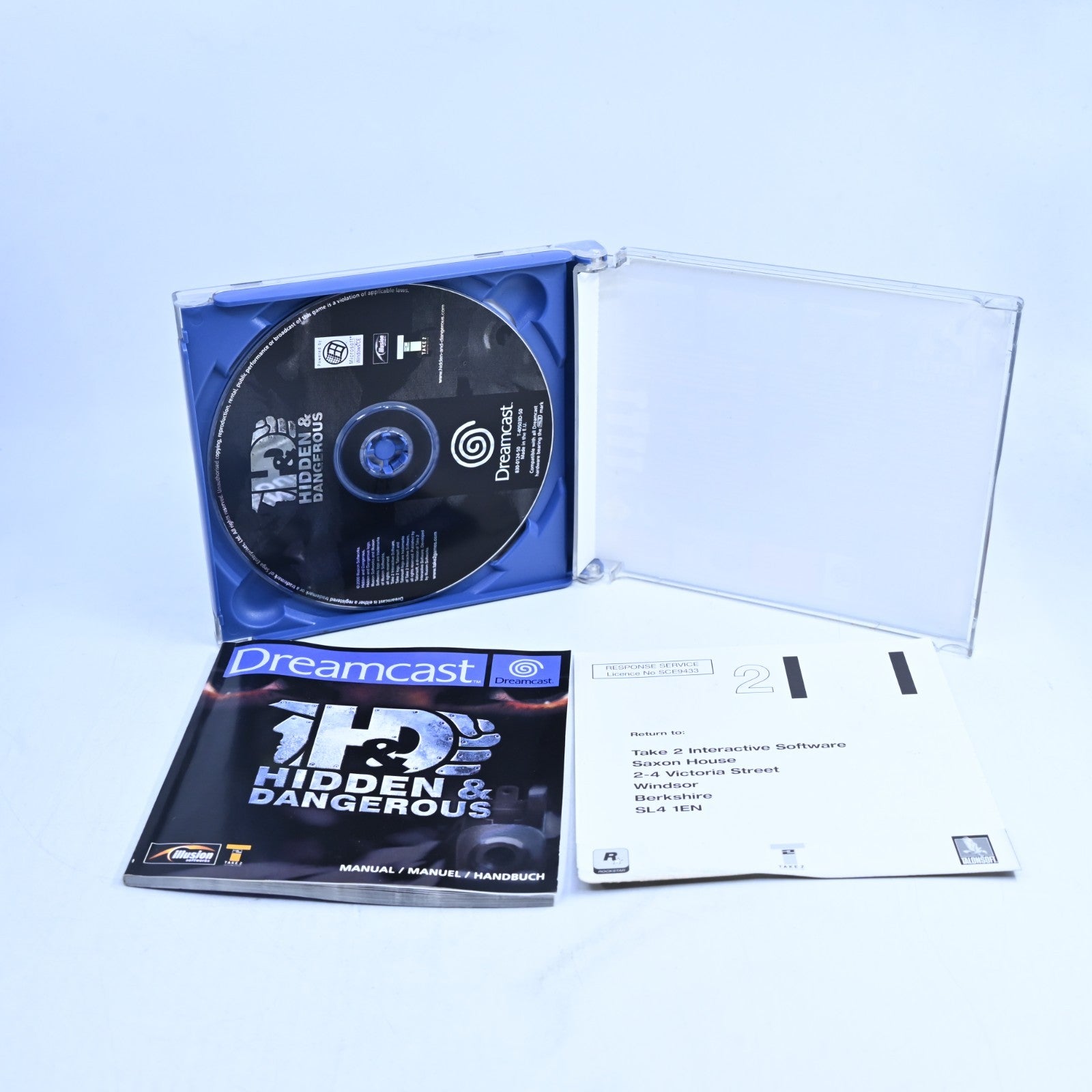 Hidden & Dangerous - Sega Dreamcast Game + Manual - PAL - MINT DISC ...