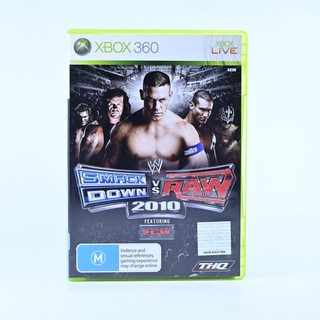 WWE SmackDown vs. Raw 2010 - Xbox 360 Game + Manual - PAL - MINT DISC!