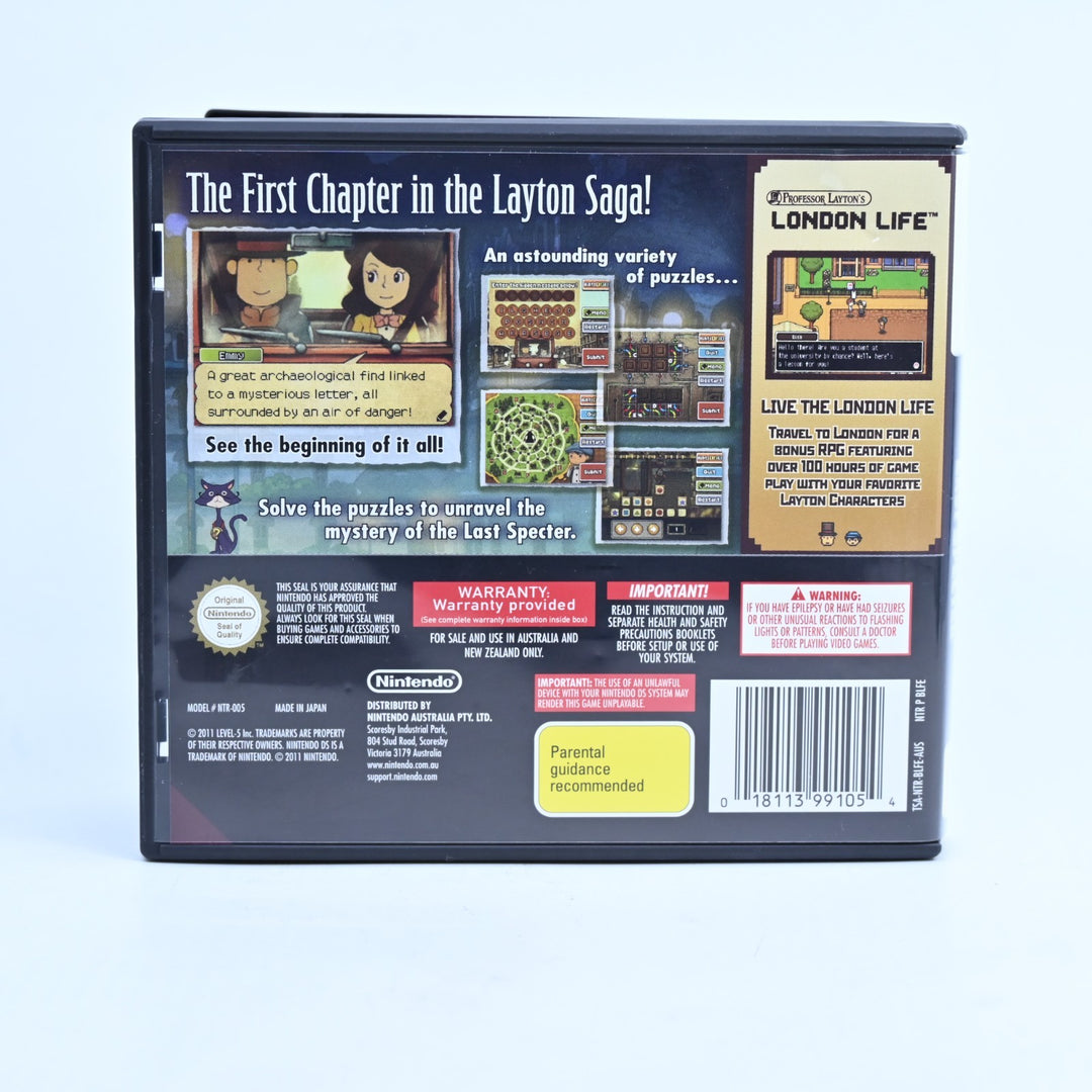 Professor Layton and the Last Specter - Nintendo DS Game - PAL + Manual
