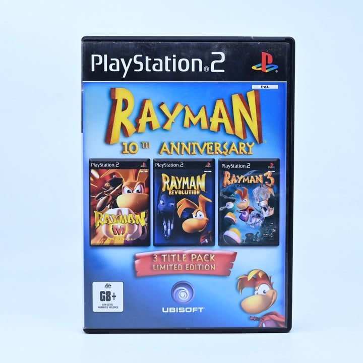 Rayman 10th Anniversary - Sony Playstation 2 / PS2 Game + Manual - PAL