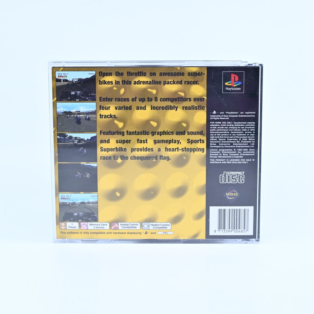 Sports Superbike - Sony Playstation 1 / PS1 Game + Manual - PAL - MINT DISC!