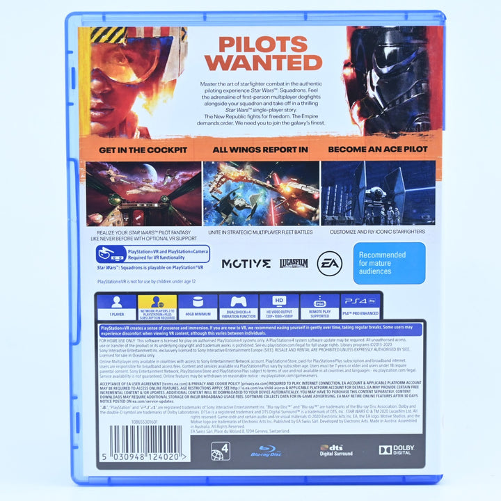 Star Wars Squadrons - Sony Playstation 4 / PS4 Game - FREE POST!
