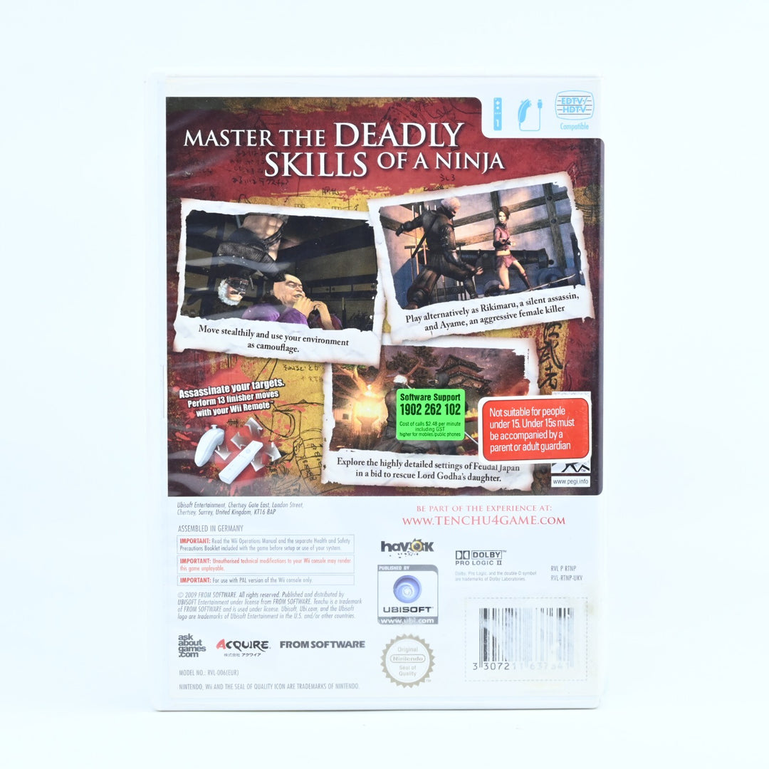 Tenchu: Shadow Assassins - Nintendo Wii Game + Manual - PAL