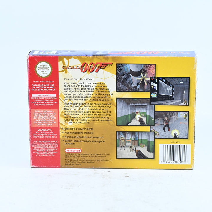 GoldenEye 007 - N64 / Nintendo 64 Boxed Game - PAL - FREE POST!