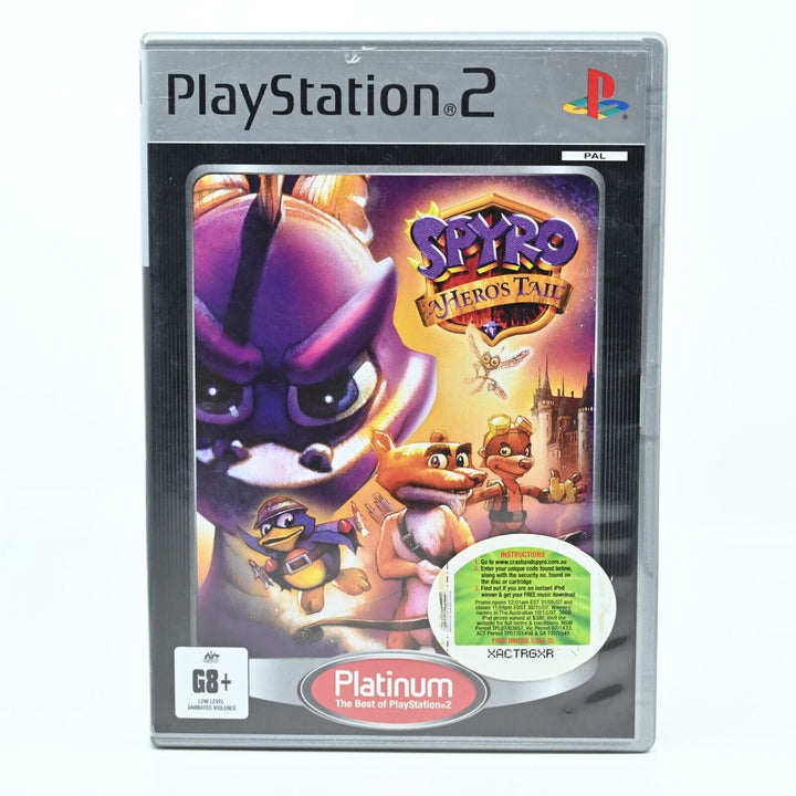 Spyro: A Hero's Tail - Sony Playstation 2 / PS2 Game + Manual - PAL - MINT DISC!