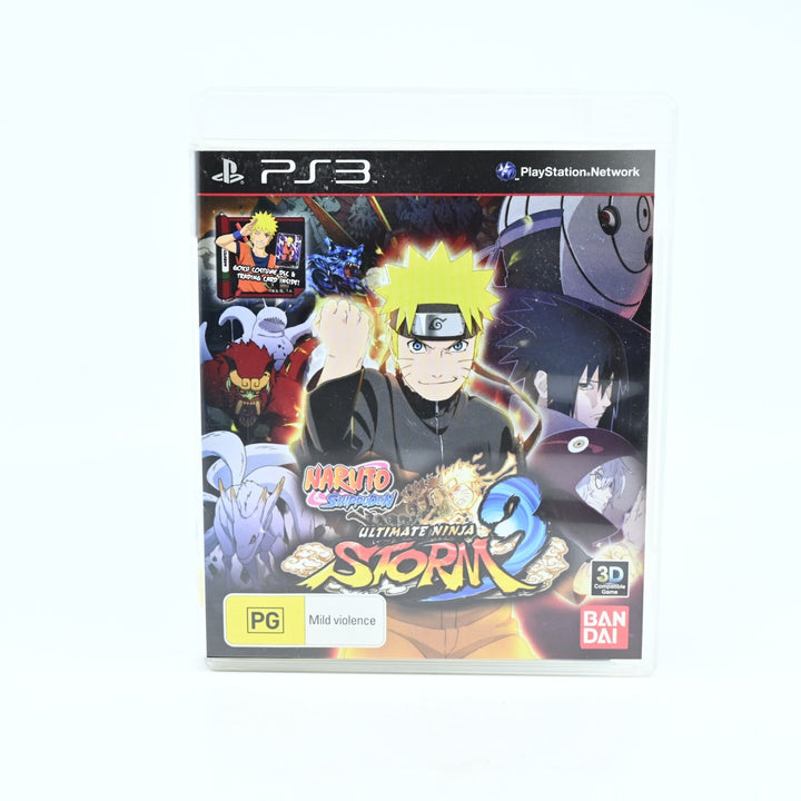 Naruto Shippuden Ultimate Ninja Storm 3- Sony Playstation 3 - No Card + Manual