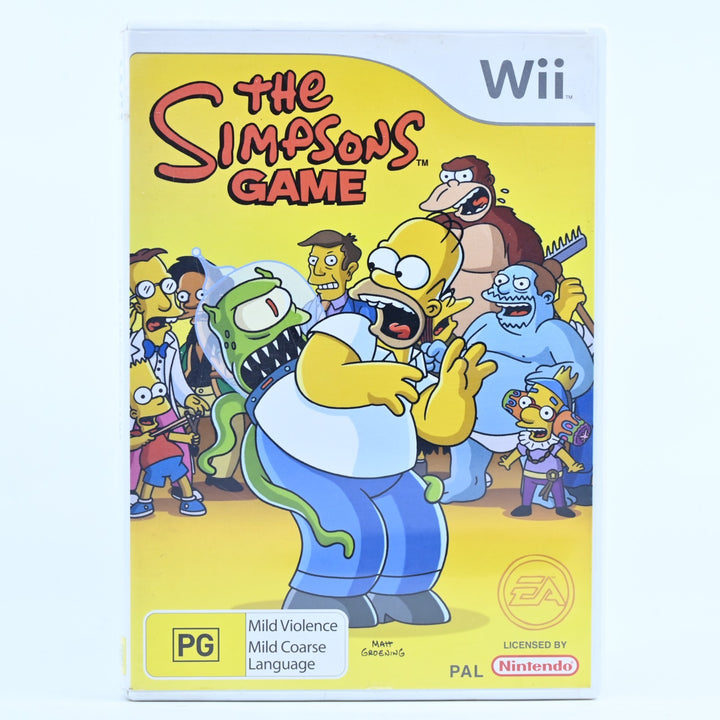 The Simpsons Game - Nintendo Wii Game + Manual - PAL - MINT DISC!