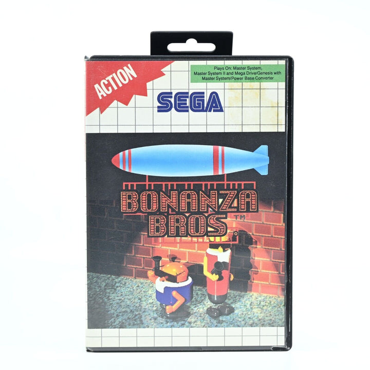 Bonanza Bros - Sega Master System Game + Manual - PAL - FREE POST!