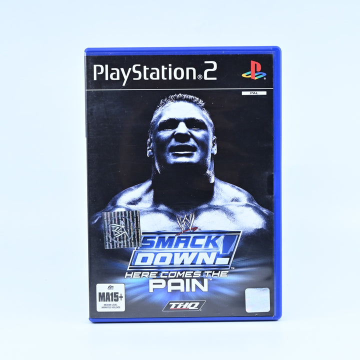 WWE Smackdown: Here Comes the Pain - Sony Playstation 2 / PS2 Game + Manual