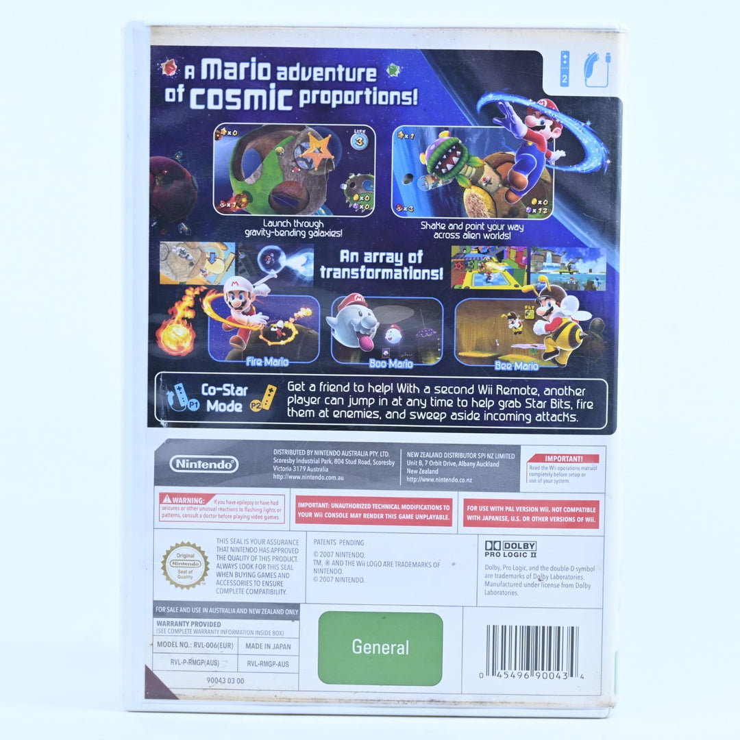 Super Mario Galaxy - Nintendo Wii Game + Manual - PAL - MINT DISC!