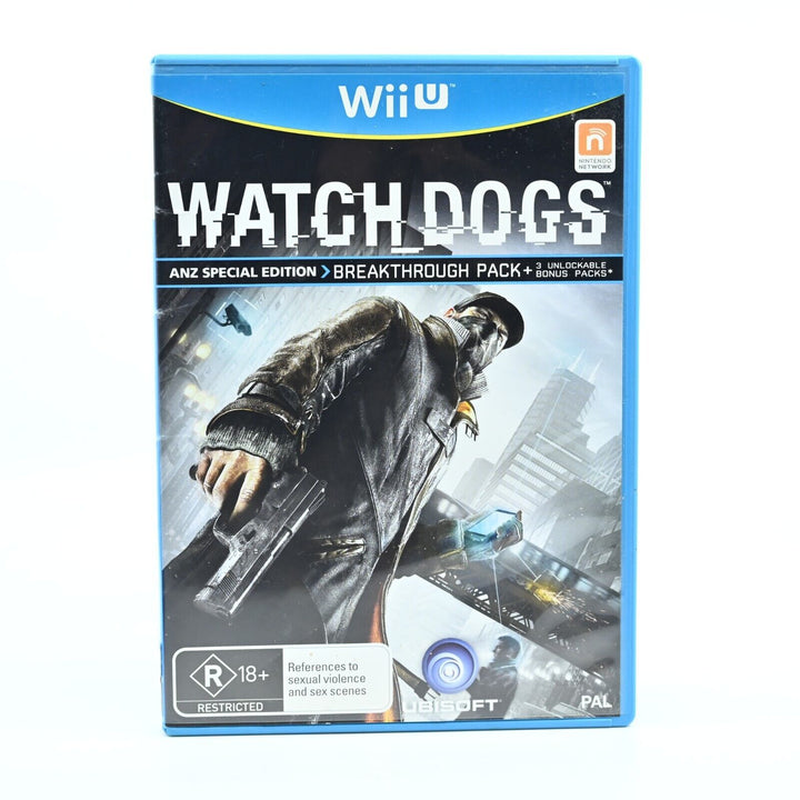 Watch Dogs - ANZ Special Edition - Nintendo Wii U Game - PAL - FREE POST!