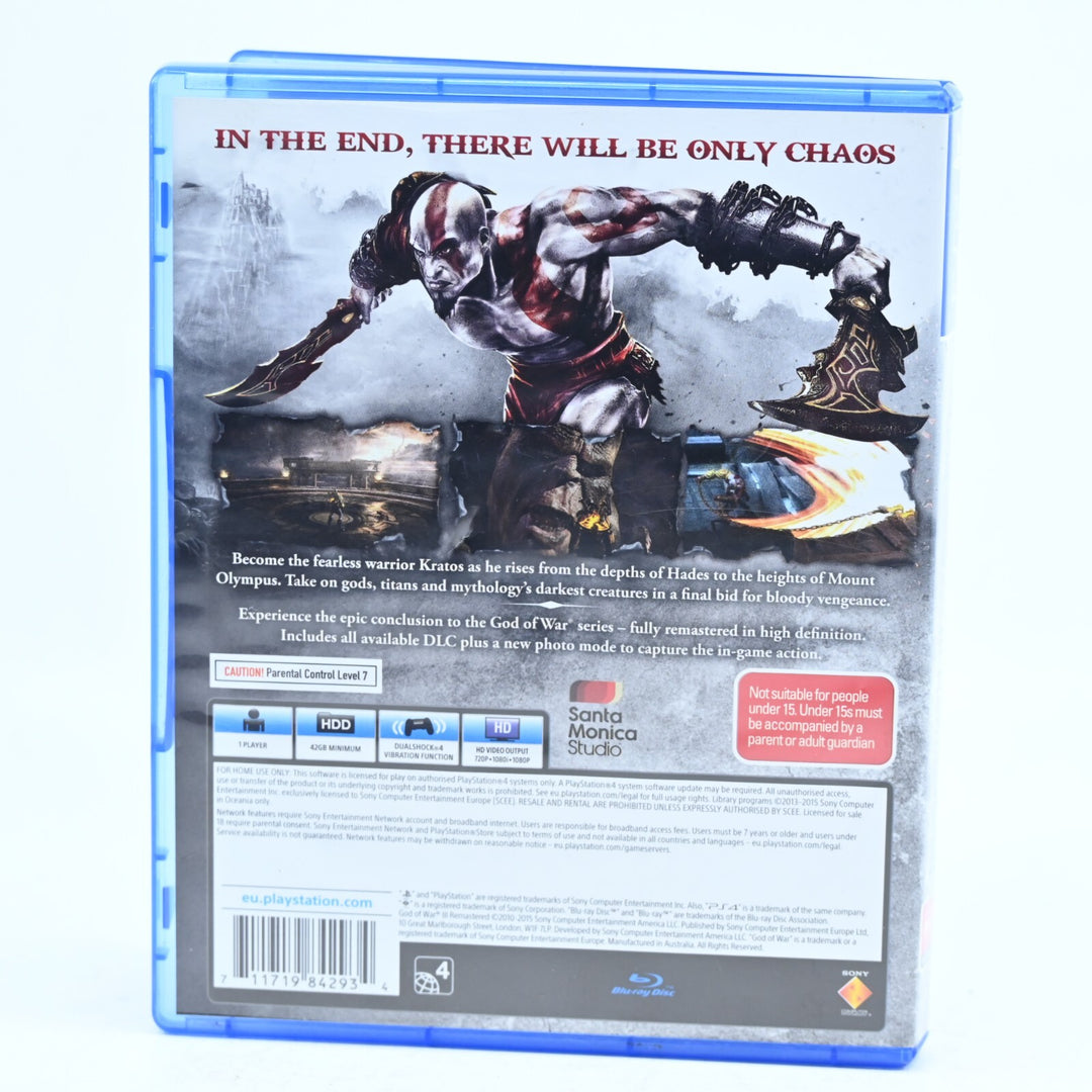 God of War III 3: Remastered - Sony Playstation 4 / PS4 Game - FREE POST!
