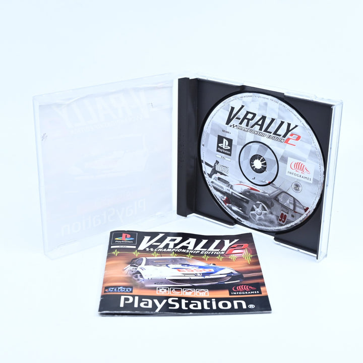 V-Rally: Championship Edition 2 - Sony Playstation 1 / PS1 Game + Manual - PAL